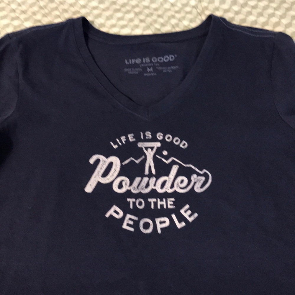 Life is Good long-sleeve tee
